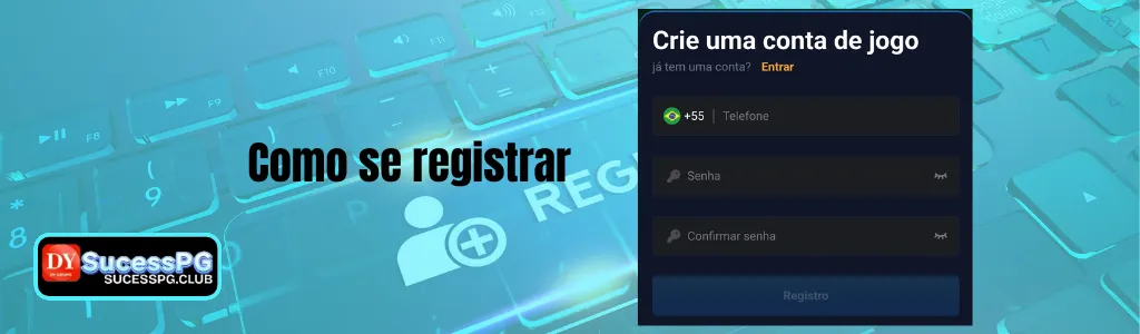 Tela de cadastro no SucessPG